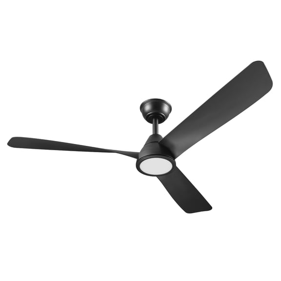 Globe Electric 91010747 52" 3 Blade Indoor Smart Led Ceiling Fan - Black