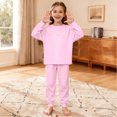 thumbnail image 2 of Themed Kids Pajama Cozy Holiday Print Loungewear For Girls Festive Family Sleepwear Soft Two Piece Outfit, 2 of 7