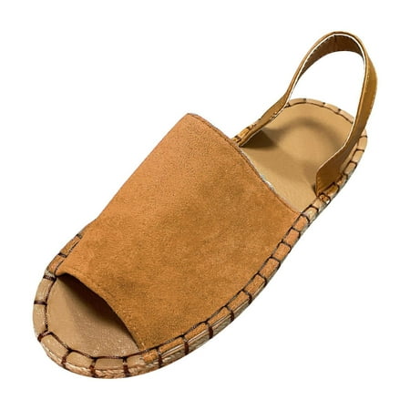 

Womens Summer Flat Espadrille Breathable Fisherman Shoes Fish Mouth Sandals Summer Open Toe Slide Sandals Comfortable Flats Flip-Flops Sandal Casual Platforms Wedge Sandals Heeled Sandals A29190