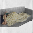 thumbnail image 6 of Food Soft Flannel Fleece Throw Blanket, Traditional Italian Cuisine Various Types of Pasta Repetition, Cozy Plush for Indoor and Outdoor Use, 50" x 70", Mustard Pale Vermilion, by Ambesonne, 6 of 6