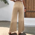 thumbnail image 4 of Pants for Women Workout Out Trousers Casual Loose Pants Color Wide Leg Pants Wide Leg Pants, 4 of 8