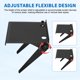 thumbnail image 4 of Estante Superior para TV, Estante para Monitor de TV, 7.1" x 4.3" Estantes de Pantalla de Plástico Ajustables, Soporte Universal con Agujero para Caja de Medios, Consola de Juegos, Router, Negro, 4 of 6