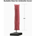 thumbnail image 2 of FGYRYK  Cantilever Umbrella Cover Outdoor Umbrella Patio Umbrella Cover, M Size Terra, 2 of 8