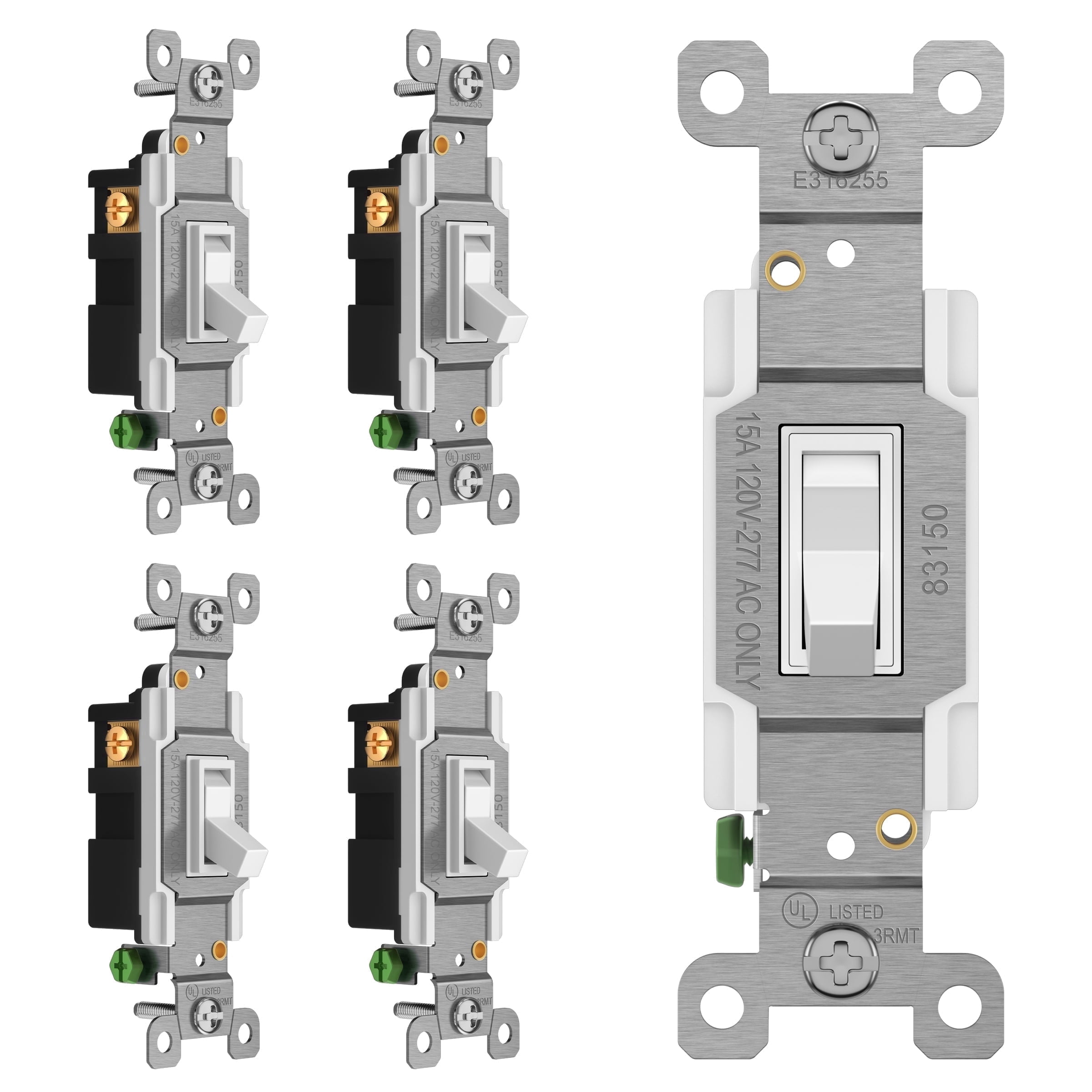 ENERLITES Decorator Rocker Light Switch, Elite Series, 15A 120V