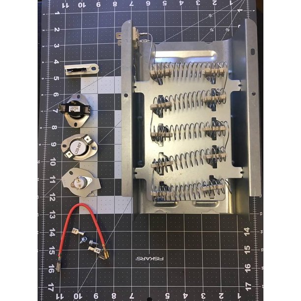 279838 Heavy Duty Whirlpool Heating Element & Thermostat Kit Fuse