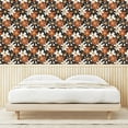 thumbnail image 3 of Ambesonne Floral Peel & Stick Wallpaper for Home, Classic Chamomile Flowers, 13"x100", Burnt Orange Camel Brown, 3 of 5