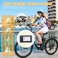 thumbnail image 4 of Gocio 26" Electric Bike for Adults, 500W Motor, City Commuter E-Bike, 48V 7.8Ah Removable Battery, Max 19.8Mph, 7 Speed, UL2849​, 4 of 9