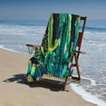 thumbnail image 4 of PHYHOO Cactus Design Sand Free Microfiber Beach Towel Lightweight Oversized Quick Dry for Kids &amp; Adults for Swimming, Pool, Camping, Yoga, Traveling Essentials 30x60in, 4 of 8