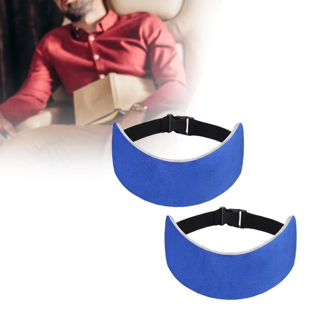2 piezas de almohada de cuello soporte para la cabeza para asientos de automóvil, dormir, almohada portátil de soporte para el cuello de avión, Azul