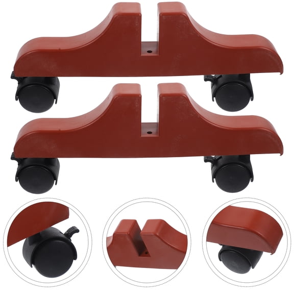 2Pcs Room Divider Stand with Wheels Plastic Room Divider Stand Household Screen Divider Holder Roller