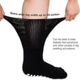 thumbnail image 2 of 3 Pairs Extra Wide Diabetic Socks ,Swollen Feet Socks Cotton Diabetic Socks Crew for Men and Women, 2 of 8