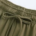 thumbnail image 7 of Enjoytime Casual Outfits for Women Solid Color Round Neck Short Sleeve Blouse Elastic Waist Long Pants 2 Piece Sets Casual Travel Matching Loungewear, 7 of 7