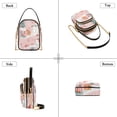 thumbnail image 3 of FORMRS Crossbody Bag for Women Quilted Travel Shoulder Cell Phone Purse with Chain Strap Handbag, Pink Christmas Snowman, 3 of 7