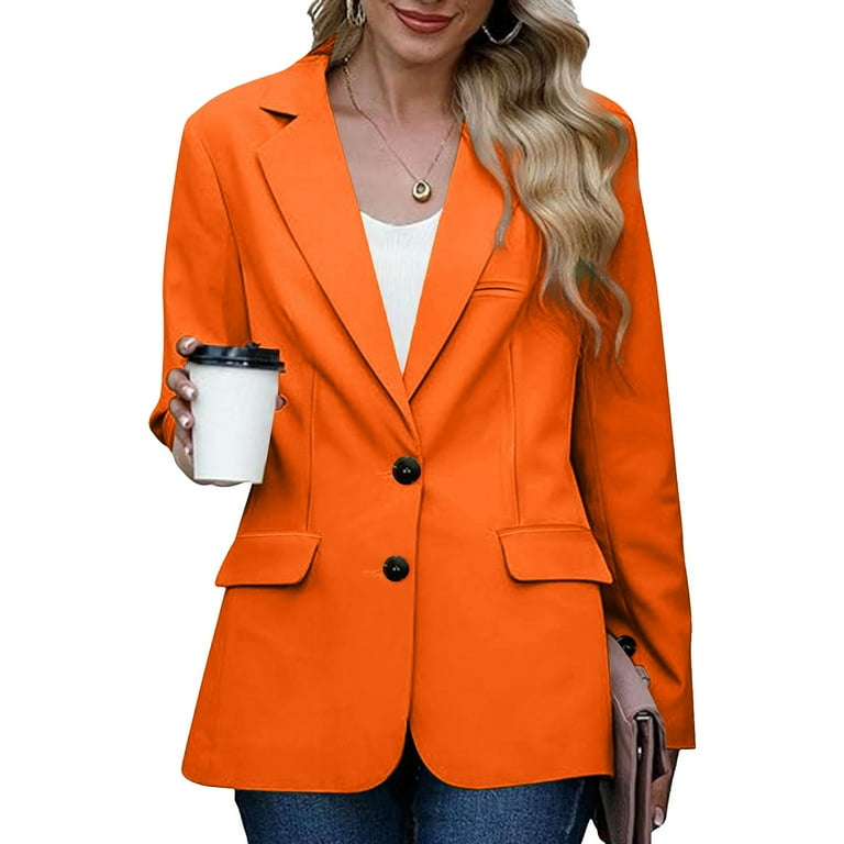Siilsaa Suit Jacket for Women Plus Size Women's Open Front Office