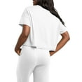 thumbnail image 2 of Hanes Originals Women's Rolled Short Sleeve Boxy Crew Tee, 2 of 5