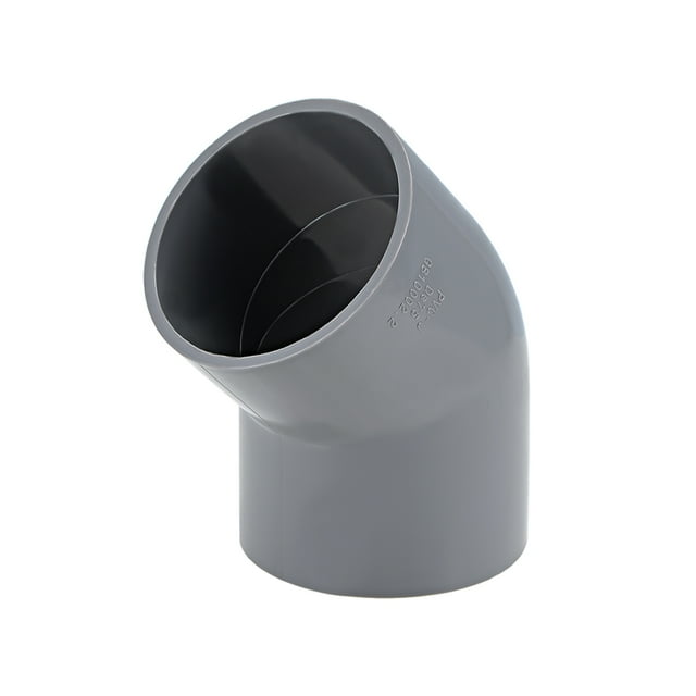 Accesorio de tubería, codo de 45 grados, gris, enchufe de 2-1/2 pulgadas