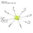 thumbnail image 2 of Unique Bargains 10# Adjustable Fishing Flap Explosion String Hook Prevent Winding Lines with 8 Carbon Steel Hooks 1 Pack/4Pcs, 2 of 5