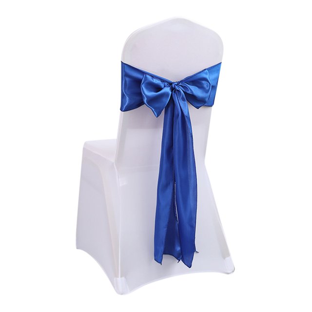 kjfeif Chair Ribbon Bow Strap Wedding Banquet Party Event Decoration Chair Bow Tie Chair Bow for Wedding Banquet Party Christmas Baby-Shower Events Decoration