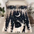 thumbnail image 2 of Homewish Wildlife Deer 4pcs Bed Sheets for Kids Teens,Jungle Animal King Sheets,Rustic Lodge Cabin Super Cozy Sheet Set,Super Cozy Room Decor, 2 of 7