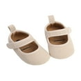 thumbnail image 2 of Baby Shoes Solid Color Ribbed Walking Shoes Soft Sole Footwear, 2 of 5