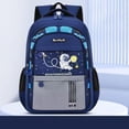 thumbnail image 4 of GobdXE Back To School Unisex Student Astronaut Space Print Backpack Multi Pocket Water Resistant Daily Daypack Size:Small Size, 4 of 5
