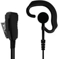 thumbnail image 2 of Pryme® LMC-1EH03 Pro-Grade Commercial Lapel Mic w/Soft Hook Earphone - Fits All Moto Radios w/2-pin Side Connector, 2 of 3