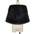 thumbnail image 6 of XMMSWDLA Long Wedding Faux Fur Wraps and Shawls Wedding Bridal for Brides and Bridesmaids Black formal Shawl, 6 of 6