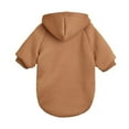 thumbnail image 5 of LingVibe Hooded Dog Sweatshirt Blouse, Winter Warm Pullover with Hood for Small Medium Dogs, Cozy Puppy Apparel for Cold Weather, Christmas Holiday and Indoor Comfort,Khaki,2XL, 5 of 8