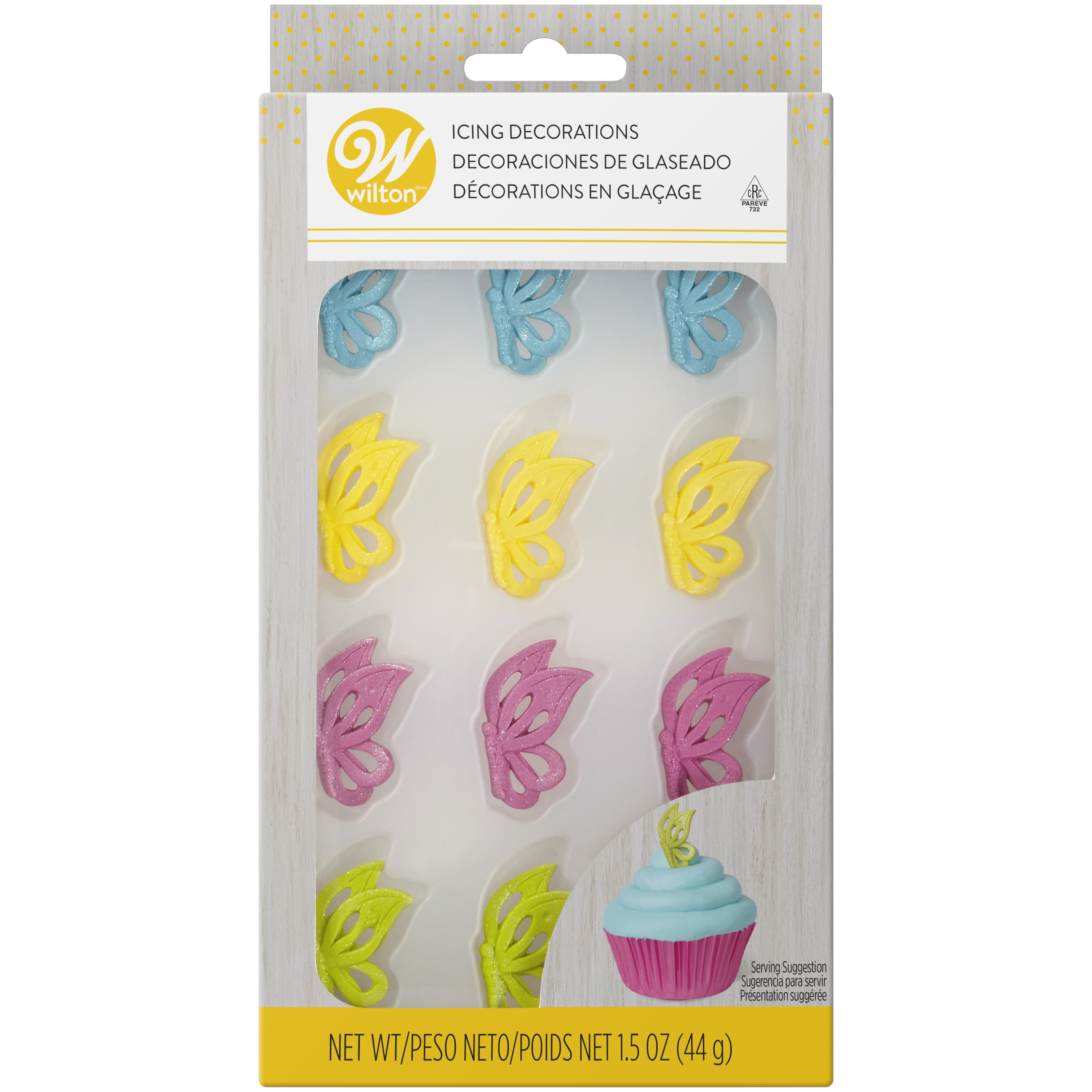Wilton Royal Icing Butterfly Wings Edible Icing Decorations Walmart