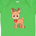 thumbnail image 4 of Inktastic Cute Christmas Reindeer with Christmas Lights Boys or Girls Baby Bodysuit, 4 of 5