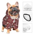 thumbnail image 4 of Uemuo Autumn Scarecrow Harvest Joy for Winter Dog Hoodie Sweatshirts with Pockets Warm Dog Clothes for Small Dogs Chihuahua-X-Large, 4 of 8