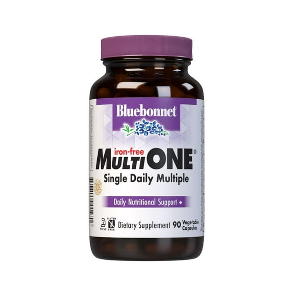 Bluebonnet Multi One (Iron Free) Complete Full Spectrum Multiple, B Vitamins, 90 Days