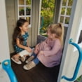 KidKraft Cozy Escape Wooden Outdoor TwoStory Playhouse with Slide