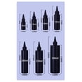 thumbnail image 4 of Botella de plástico blanda cilíndrica redonda de HDPE negra/natural de 30 ml/100/200/250 ml/500 ml, con tapa superior con boca puntiaguda y giratoria para pegamento UV, 4 of 5