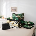 thumbnail image 6 of Castle Fairy Tree Leaves Bedding Comforter Set,Abstract Stripes Full Bedding Set, 6 of 8