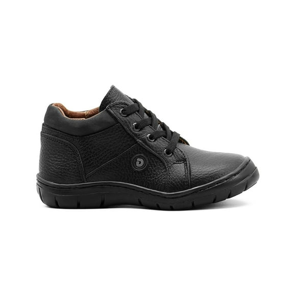 Bota Escolar Dogi Para Niño 100% Piel Color Santana Negro negro 15.5