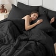 thumbnail image 6 of Cooling Comforter California King Size, Down Alternative Duvet Insert with Corner Tabs, All Season Soft Quilted Bed Comforter, Lightweight Bedding for Women & Men, Black, 6 of 6