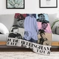 thumbnail image 5 of Blanket Jude Bellingham Blanket Soft Comfortable Warm Wool Blanket Fan Gift Suitable for Room Sofa Office Bed Car Camping Sofa Decoration Comfortable Plush Beach Blanket Four Seasons 30"x40", 5 of 6