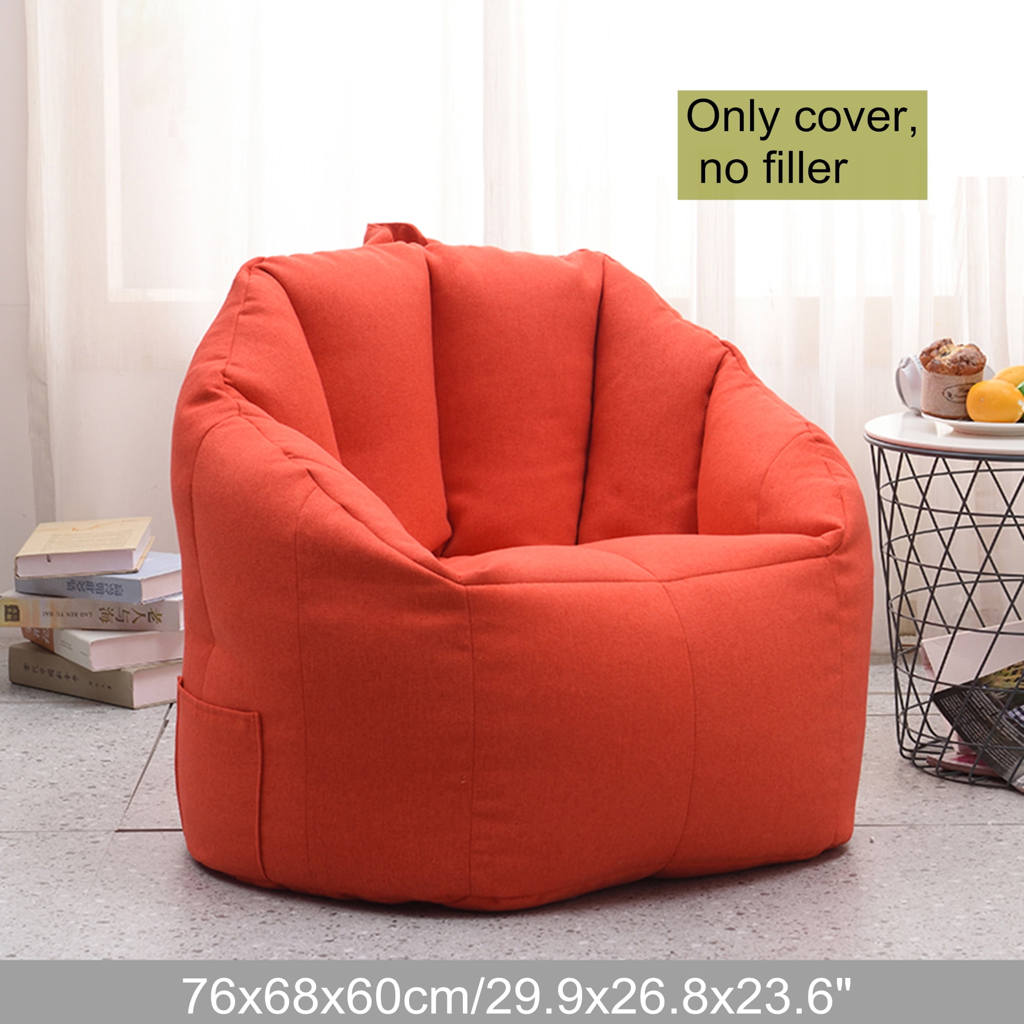Super Soft Beanbag Chair Cover Memory Foam Sandbag Seat Cover Detachable Particles Filled Lounger Sofa Furniture Sofa Tatami Suitable For Adults Kids 29 9 X 26 8 X 23 6 Walmart Canada