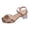 Gold, variant on Women's Heels Ankle Strap Square Open Toe Clear Heeled Sandals Sequin Butterfly Elegant Pumps Dress Shoes Black Size 8