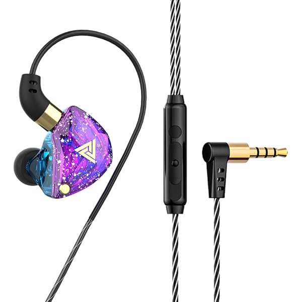 wonima11 in Ear Monitor Headphones, Wired Earbuds Stereo Bass, HiFi IEM in-Ear Earphone, Wired Gaming Earbuds with Microphone, Ear Phones with Cord for Computer/Tablet/Cell Phone 3.5mm Devices