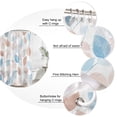 thumbnail image 3 of Botanical Leaves Bathroom Shower Curtains with 12 Hooks Polyester Waterproof Shower Curtain for Stalls and Bathtubs Pink Gray Blue Leaf Branches Boho Decorative Bathroom Privacy Curtain 48x72 Inches, 3 of 9