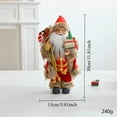 thumbnail image 3 of SIfdSeng Get it Fast Santa Doll Standing Figure Red British Style for Home Tabletop Festive Display, 3 of 4