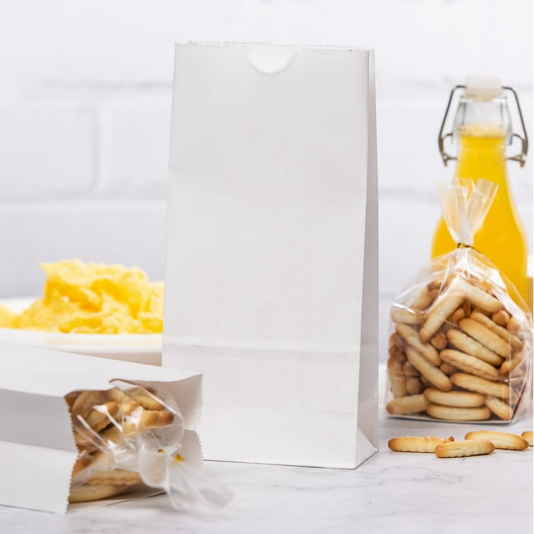 Bag Tek Kraft Paper Small Snack Bag - 4 x 2 1/4 x 3 3/4 - 100 count box