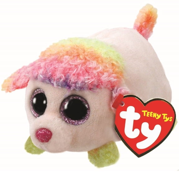 Teeny Tys - Floral the Rainbow Poodle  - Stuffed Animal