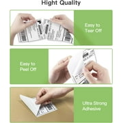 Nelko 4x6 Direct Thermal Shipping Label (Pack of 500 Fan-Fold Labels), Nelko 4x6 Thermal Labels for Nelko PL70E Shipping Label Printer, Perforated and Strong Adhesive, Commercial Grade