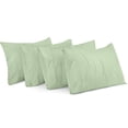 thumbnail image 1 of Fundas de almohada Utopia Bedding tamaño king, 20 x 40 cm, paquete de 4 unidades, color salvia, 1 of 7