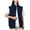 Navy, variant on Fanxing Women's Polar Fleece Vest, Stand Collar Sleeveless Sherpa Jacket Lightweight Zip Up Travel Warm Gilet Black 2XL