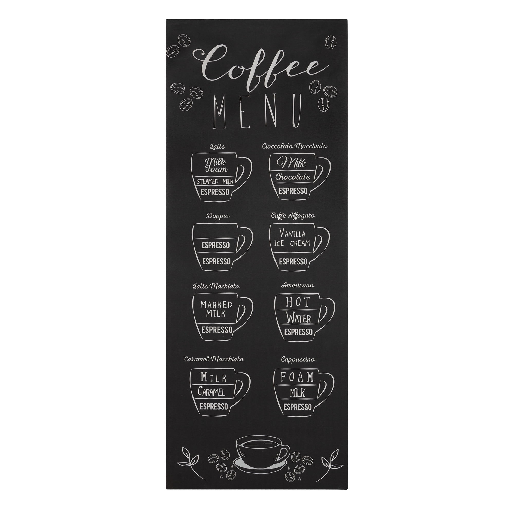 Stratton Home Decor Coffee Menu Wall Art Walmart Com Walmart Com