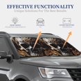 thumbnail image 4 of Saiise Gold Pattern Black Skull for Foldable Car Sun Shades (2-Pack) Offer Sun Protection with an Easy-fold Design for Convenient Windshield Shading-Small, 4 of 6